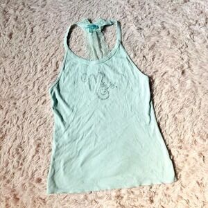 Betsey Johnson Bridal I Do Sequin Novelty Coquette Twee Tank Top Womens M Shower
